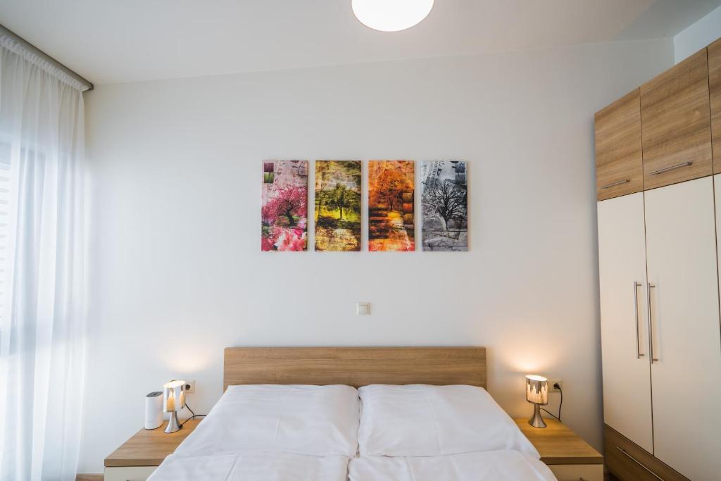 Posteľ alebo postele v izbe v ubytovaní Silver Lodge Siófok