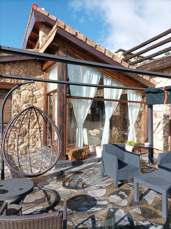 Posezení v ubytování La Casa de los Gatos