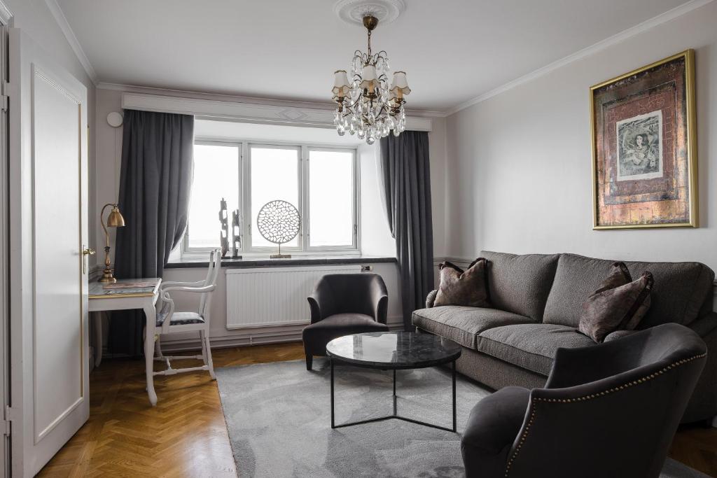 Posezení v ubytování Hotel Gyllene Uttern
