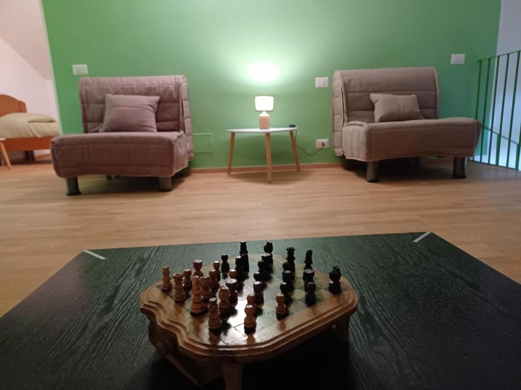 Posezení v ubytování L'Acero di STALL