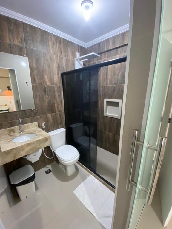 Koupelna v ubytování Faixa Hotel