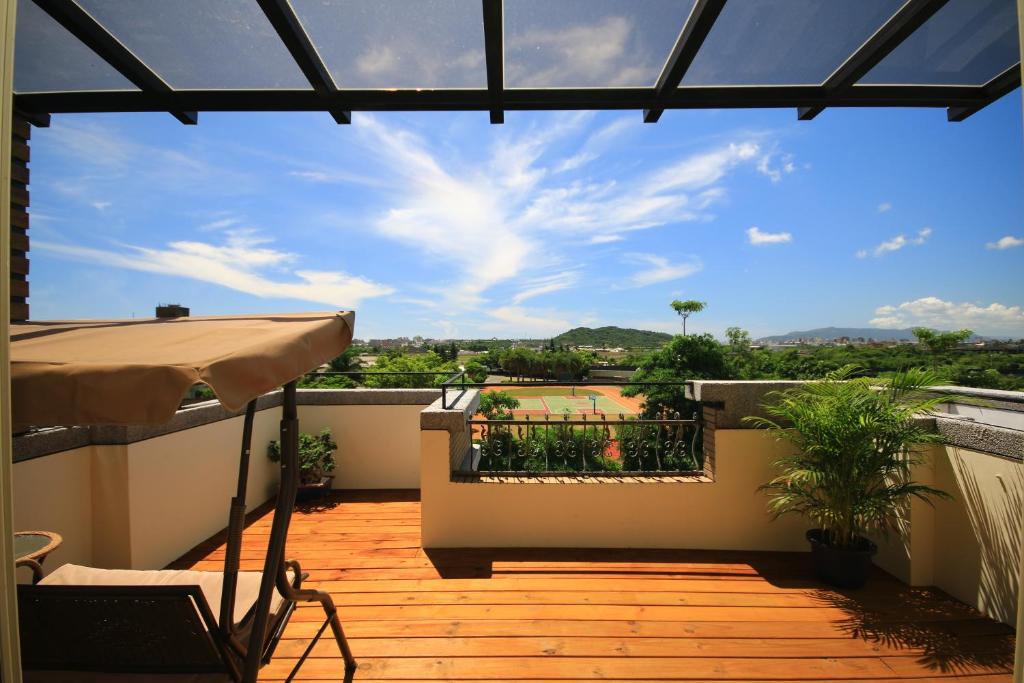 Balkón nebo terasa v ubytování Sunny Breeze Garden Homestay