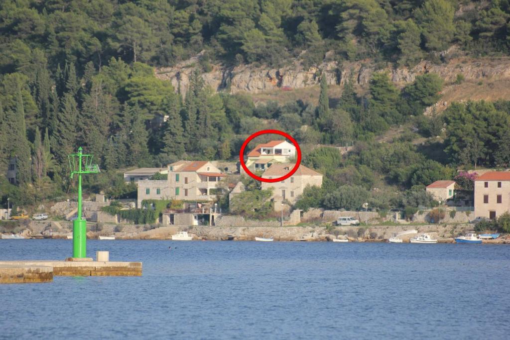 a house in the middle of a body of water at Apartments by the sea Vis - 17960 in Vis