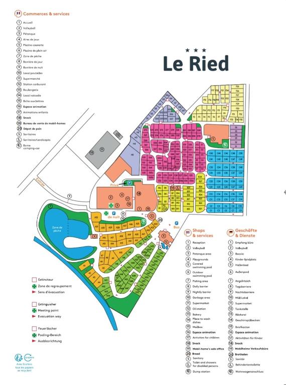 Plan piętra w obiekcie Le Ried Camping To hapi