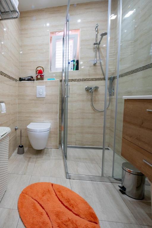 Koupelna v ubytování Luxury villa with a swimming pool Turanj, Biograd - 18274