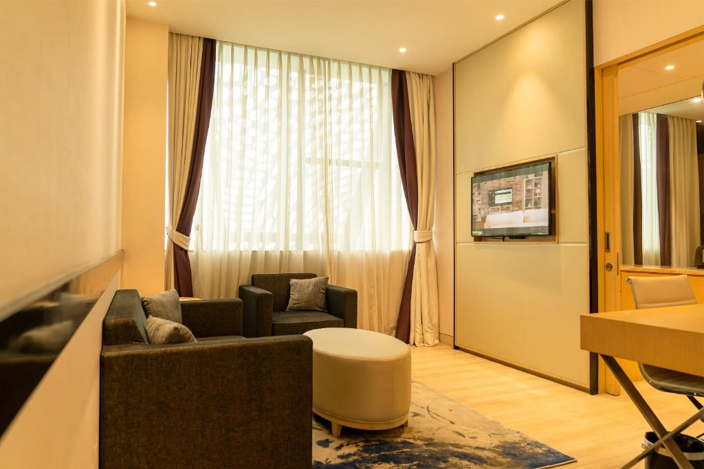 Posezení v ubytování BEYZAA HOTEL AND SUITES
