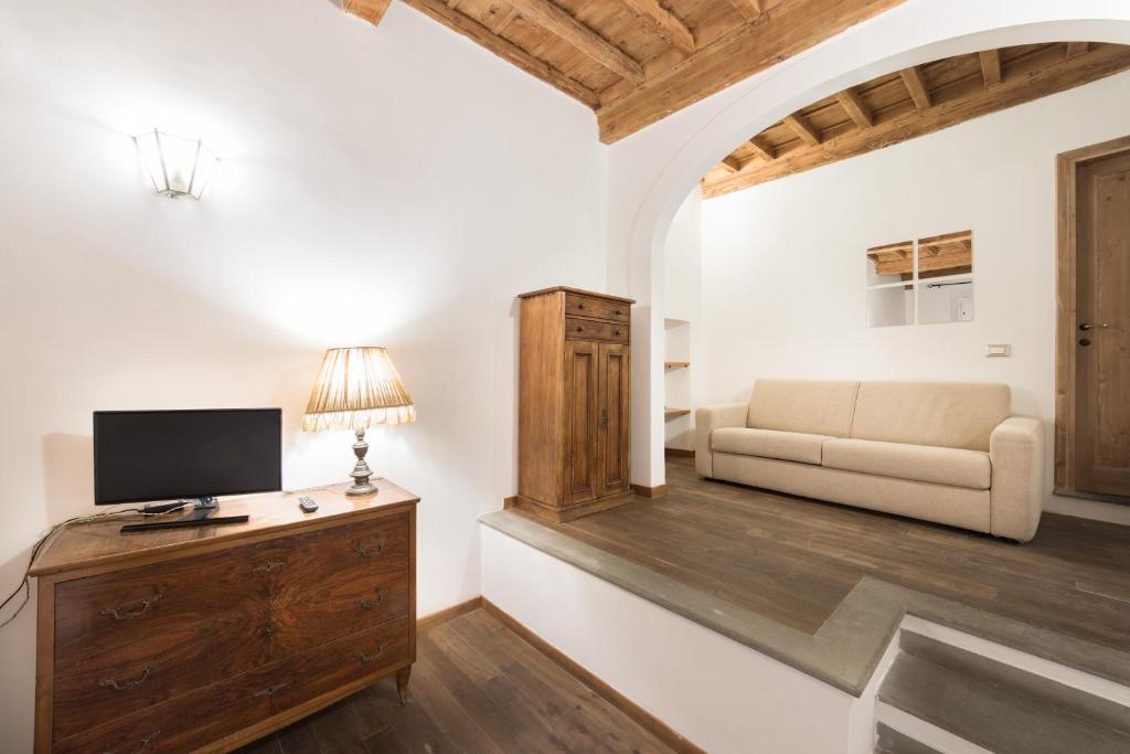 A television and/or entertainment centre at Bilo in Piazza della Passera, Florence