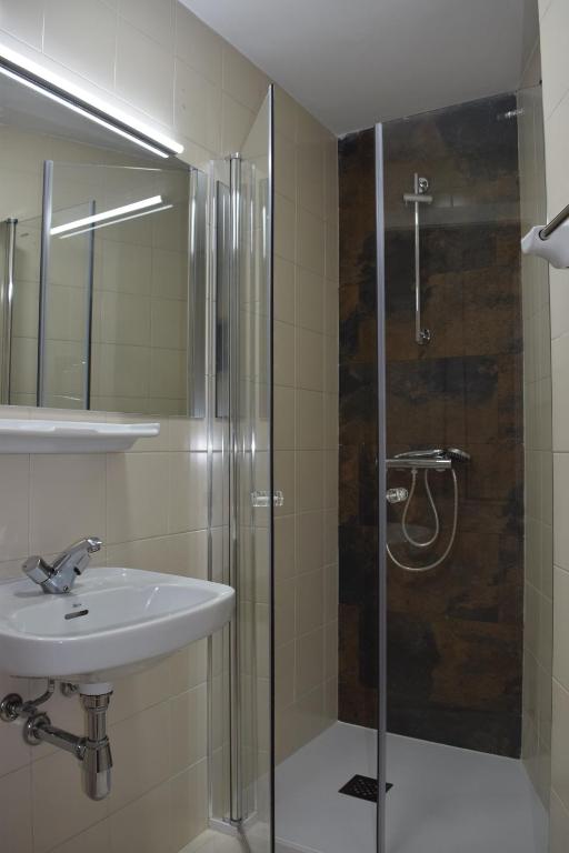 Koupelna v ubytování Hotel Miño