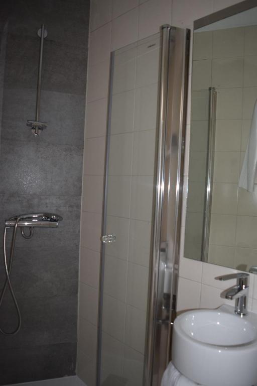 Koupelna v ubytování Hotel Miño