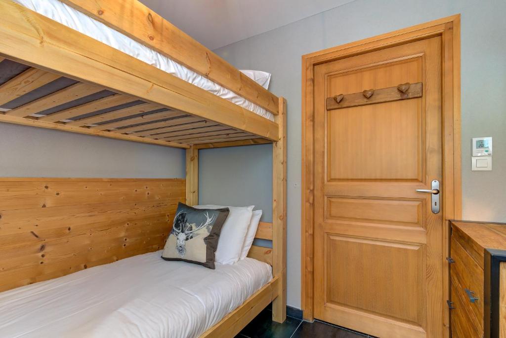 Posteľ alebo postele v izbe v ubytovaní Apartment Aiguille de Chamonix- Alpes Travel - Central Chamonix (sleeps 4)