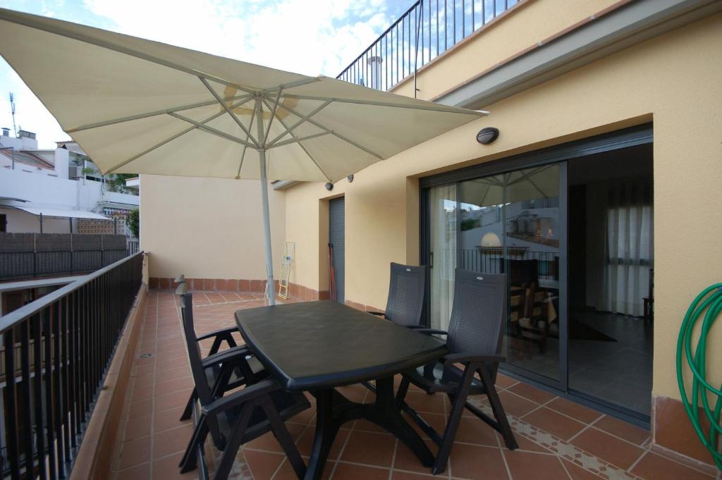 Balkón nebo terasa v ubytování Sitges Apartment