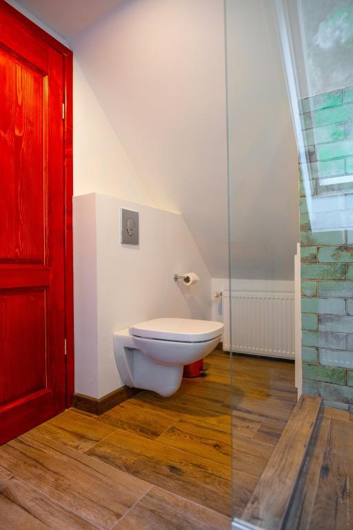 Koupelna v ubytování Casa Cheile Dâmbovicioarei - Cabana 2