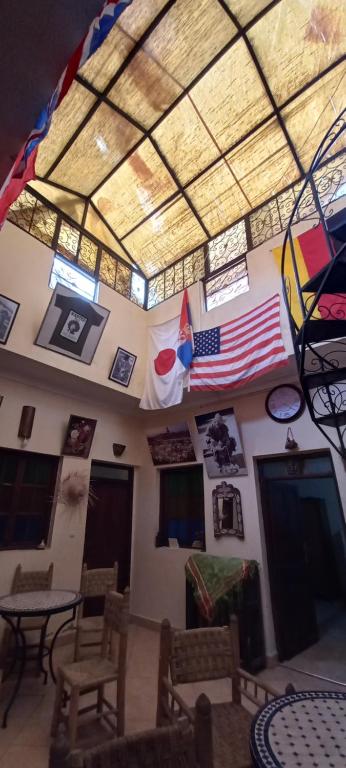 Posezení v ubytování Riad chaoui house
