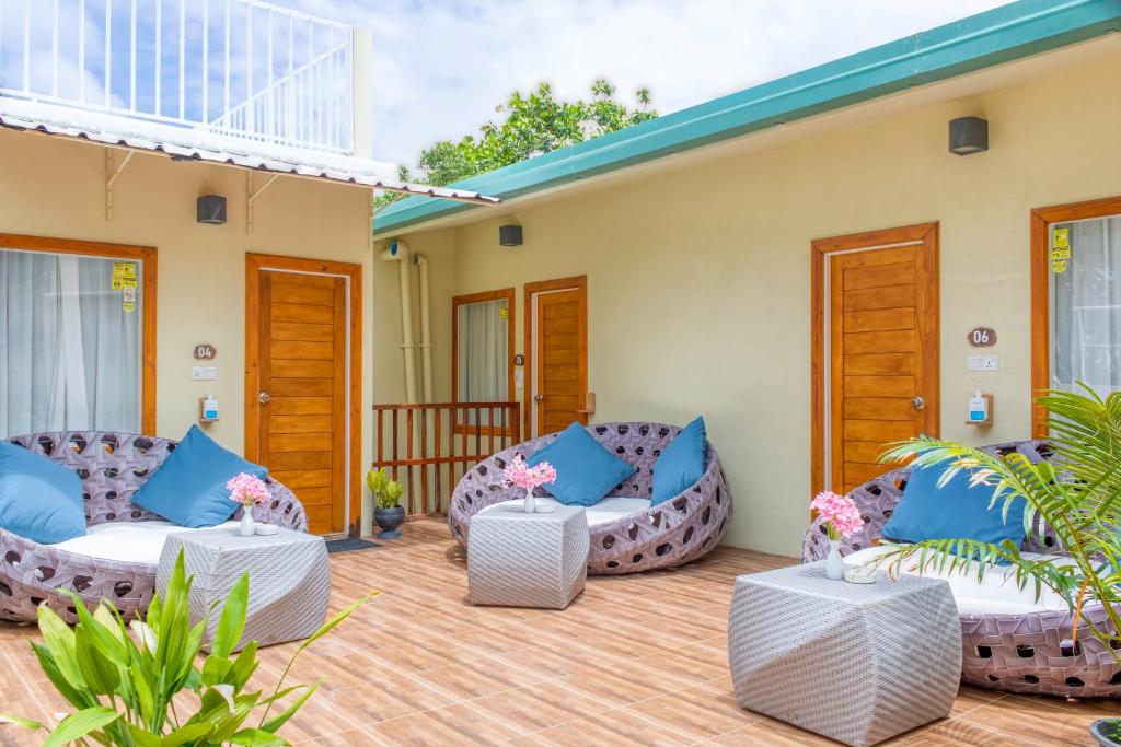Posezení v ubytování Green Leaf Guest House - Omadhoo