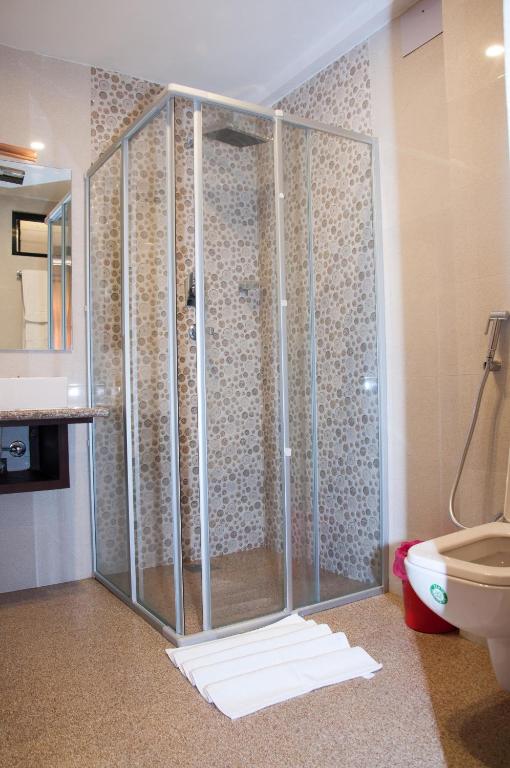 Koupelna v ubytování Mandala Boutique Hotel