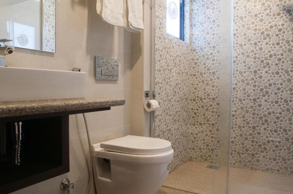 Koupelna v ubytování Mandala Boutique Hotel