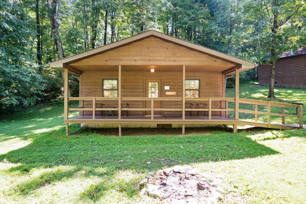 Zahrada ubytování Wilstem Cabins