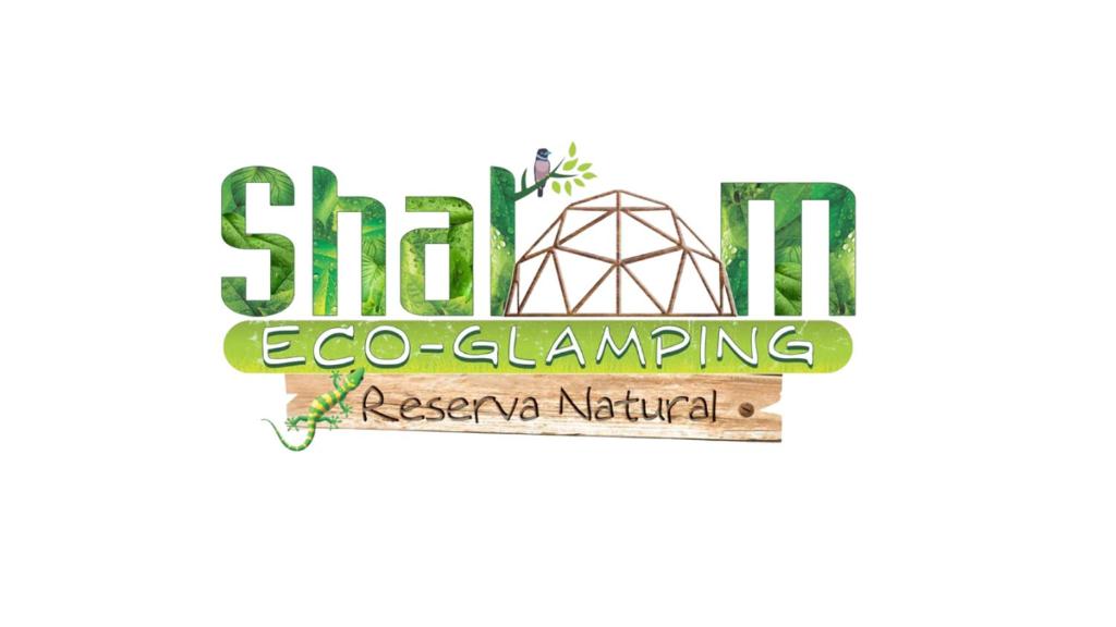 logotipo de un restaurante iguana iguana en Eco-Glamping Shalom en Mariquita