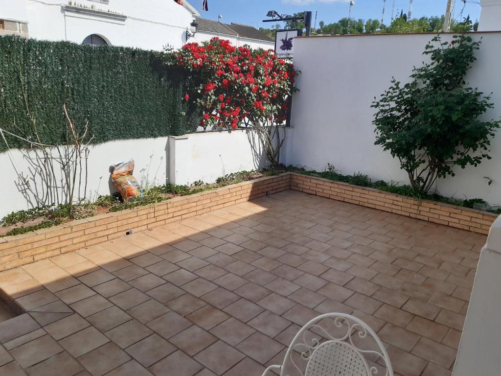 Vonkajšia záhrada v ubytovaní Casa Rural Pariente