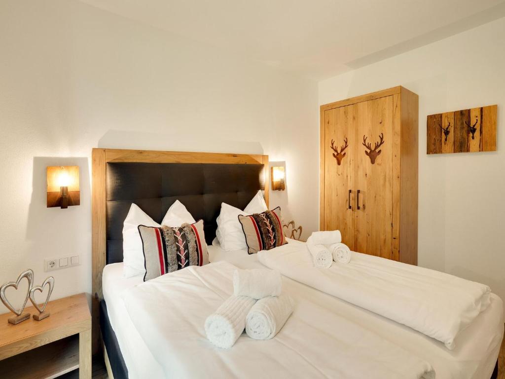 Posteľ alebo postele v izbe v ubytovaní Luxurious holiday home with sauna
