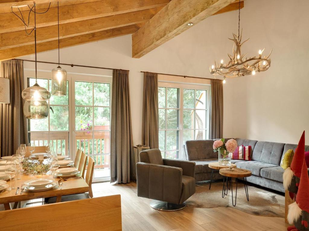 Posedenie v ubytovaní Luxurious holiday home with sauna
