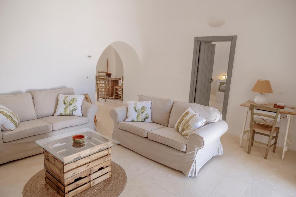 Posedenie v ubytovaní Trulli sul Mare Forcatella