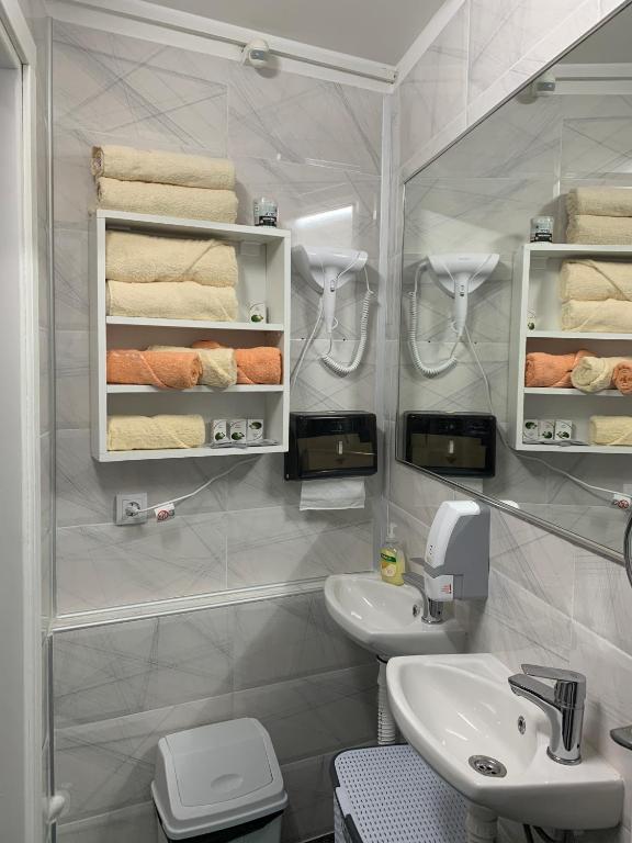 Koupelna v ubytování Apartmani Spirit