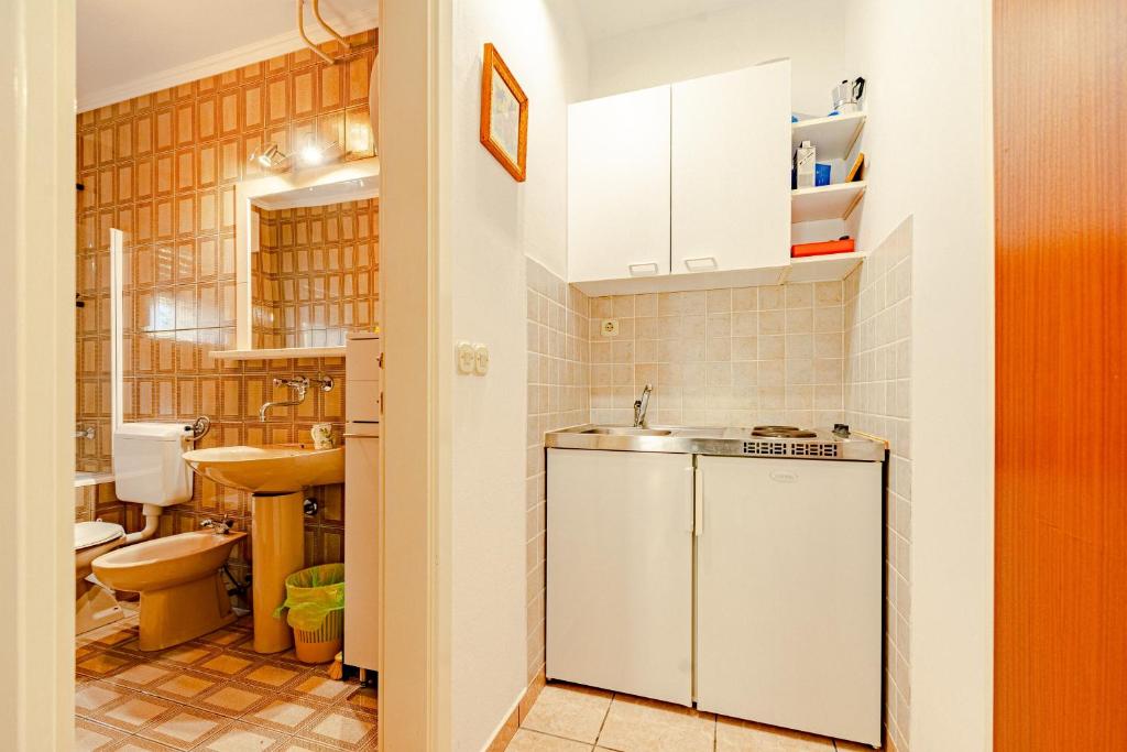 Koupelna v ubytování Apartments by the sea Viganj, Peljesac - 19391