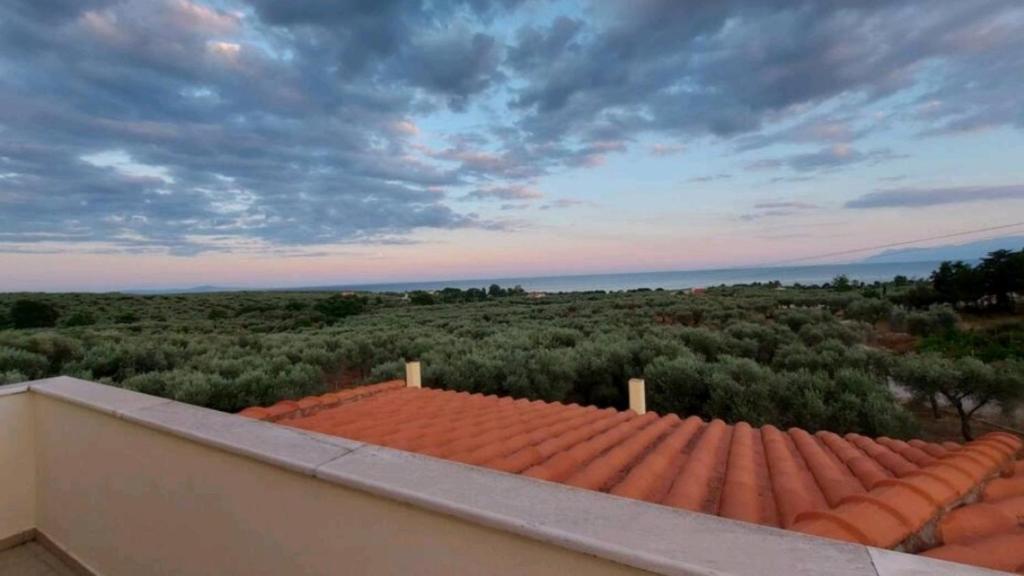 a view from the roof of a house at Magnificent View Villa in Alexandroupoli