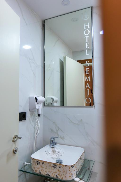 Koupelna v ubytování Hotel Semajo