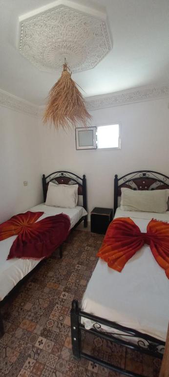 Postel nebo postele na pokoji v ubytování Riad chaoui house