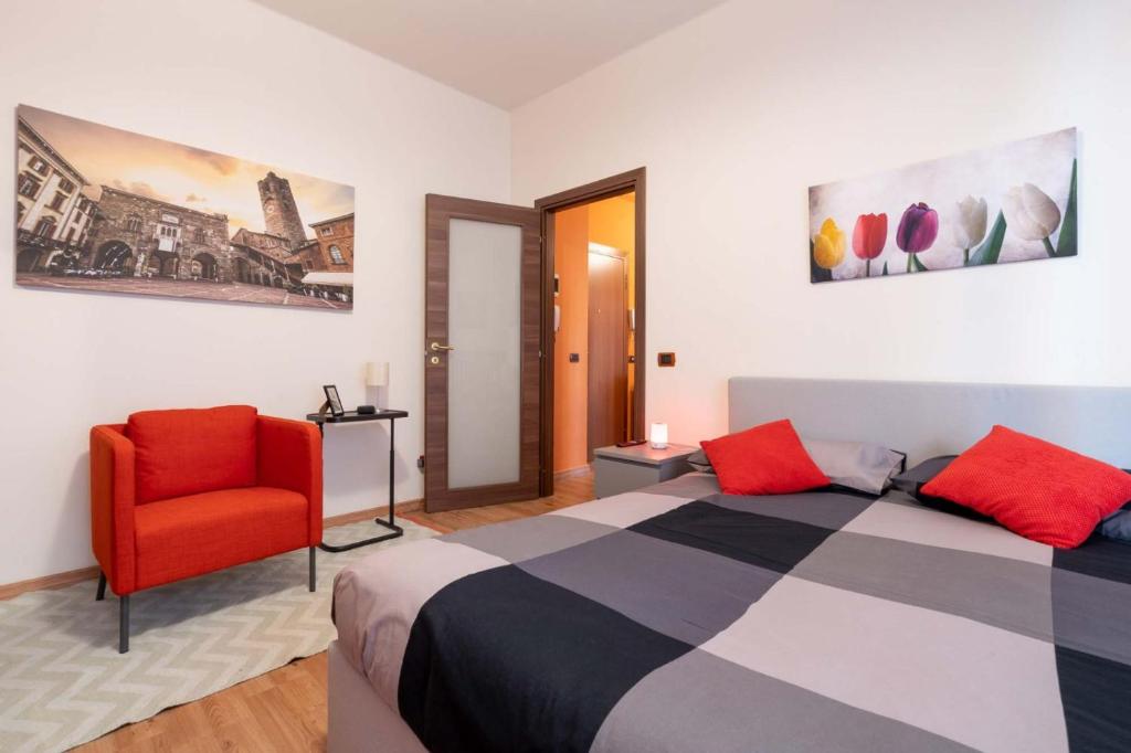 Posteľ alebo postele v izbe v ubytovaní Casa Martina- Airport free shuttle-H24