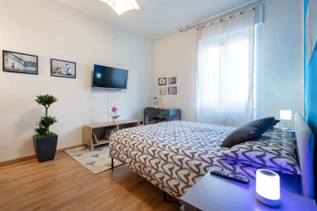 Posteľ alebo postele v izbe v ubytovaní Casa Martina- Airport free shuttle-H24