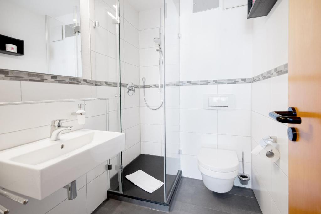 Koupelna v ubytování Gasthof Linde - Hotel Blum