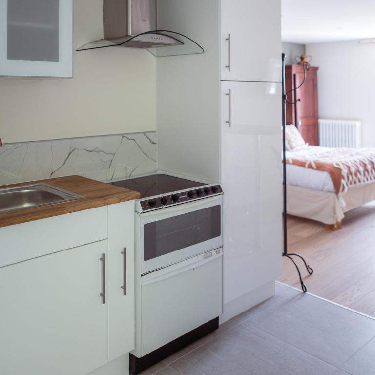 Kuchyňa alebo kuchynka v ubytovaní La Maison du Vieux Port