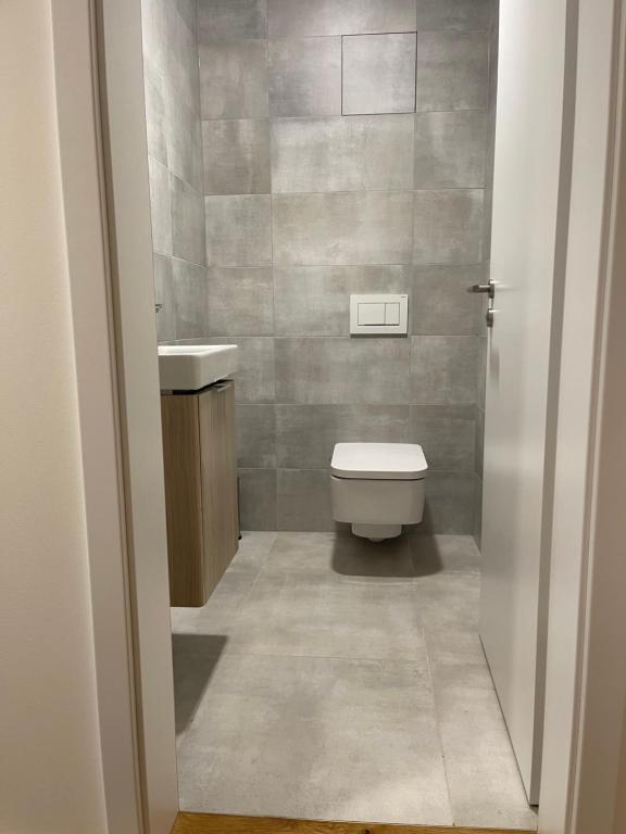 Koupelna v ubytování Strunzova pila Kvilda apartmán 308