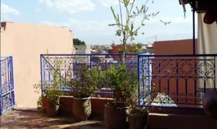 Balkón nebo terasa v ubytování Riad taddert