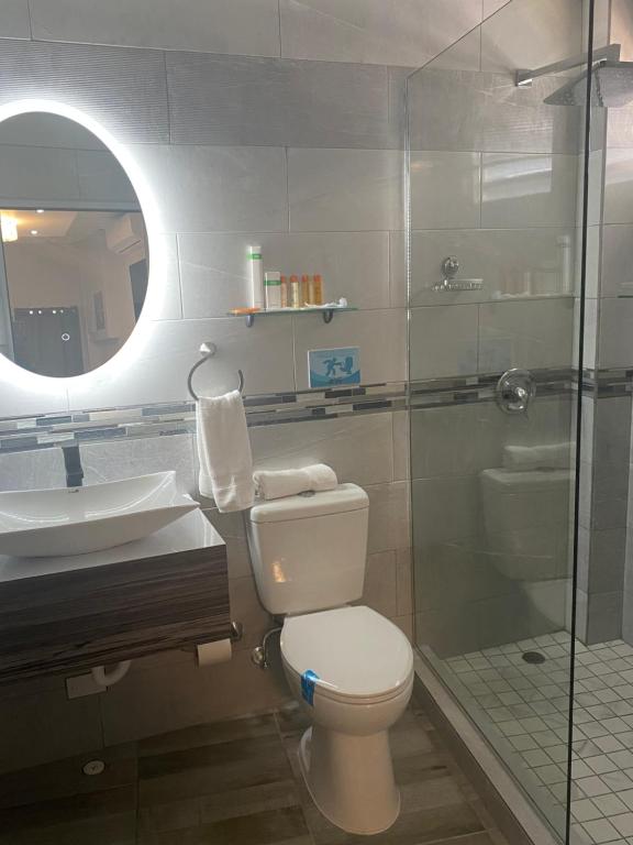 Koupelna v ubytování Itza-Bella Suites