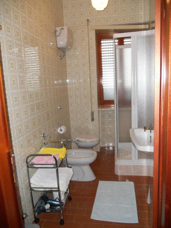 Koupelna v ubytování Albergo Maria Cristina