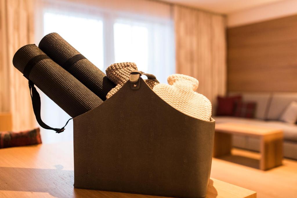 Posedenie v ubytovaní Slow Living Suite - Ferienwohnung mit privater Sauna & Garten