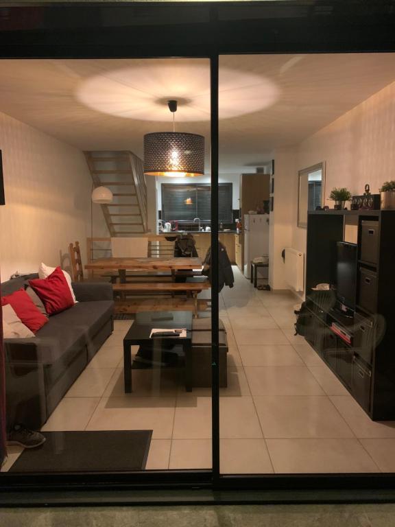 Sjónvarps- og/eða afþreyingartæki á Chalet du parc AX