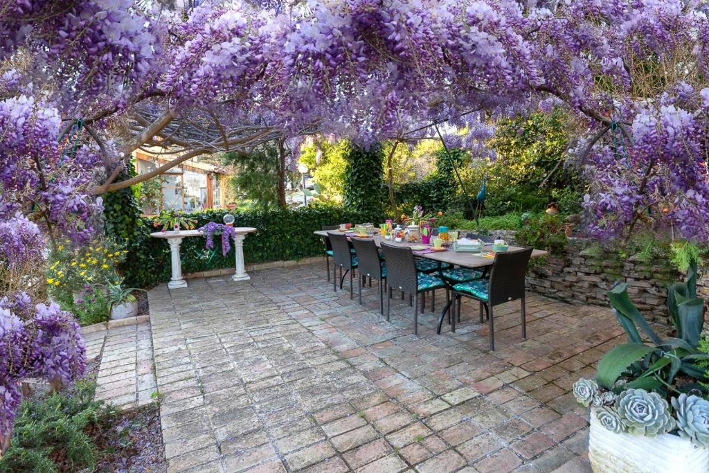 Zahrada ubytování B&B Glicine