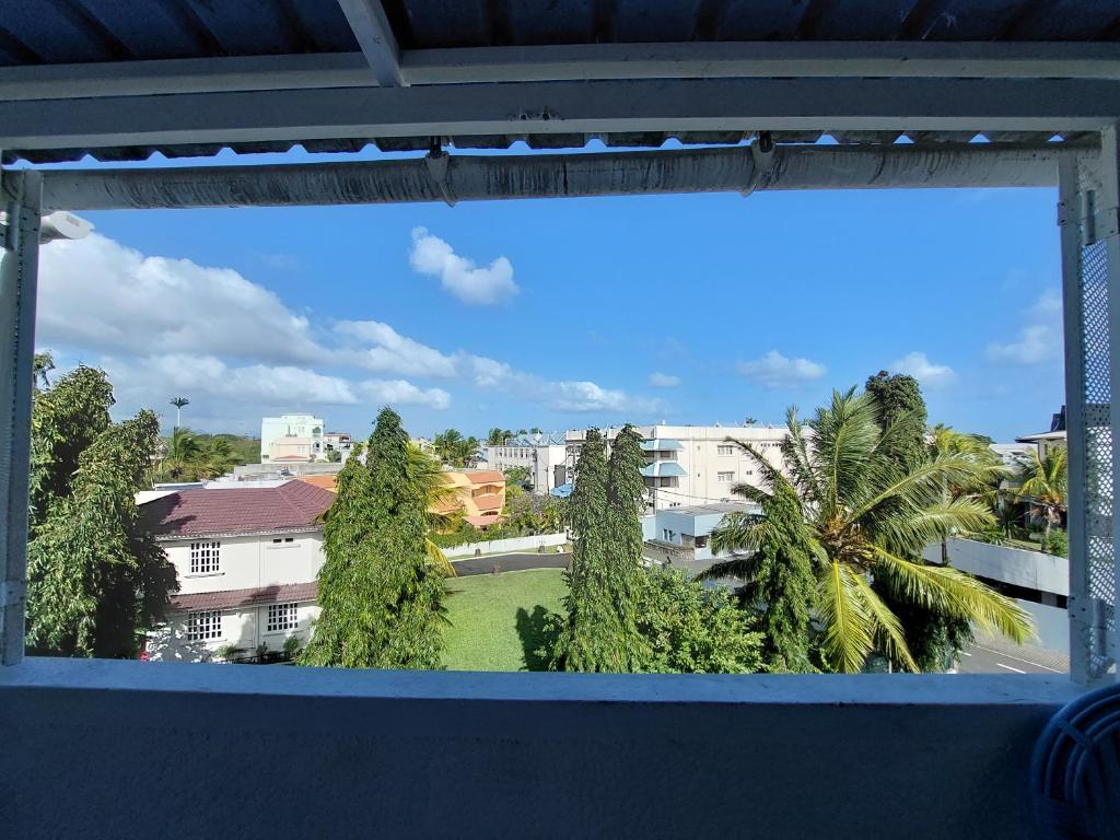 a view from the window of a apartment at La Rêverie Apartment in Trou aux Biches