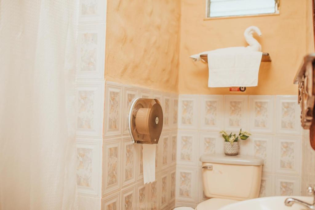 Koupelna v ubytování Hotel Condesa