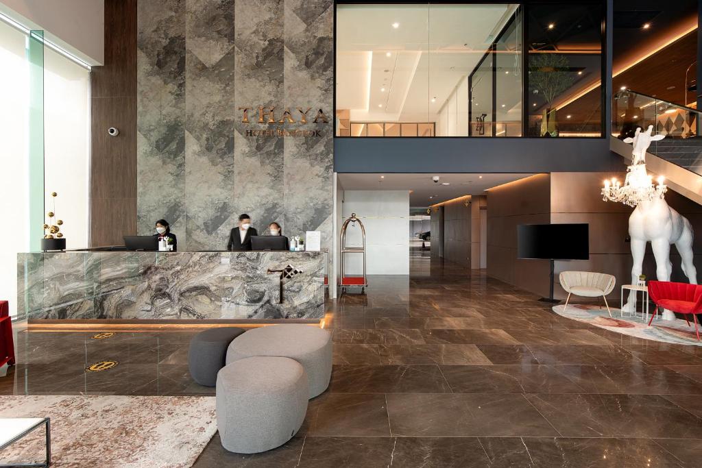 Posezení v ubytování Thaya Hotel Bangkok