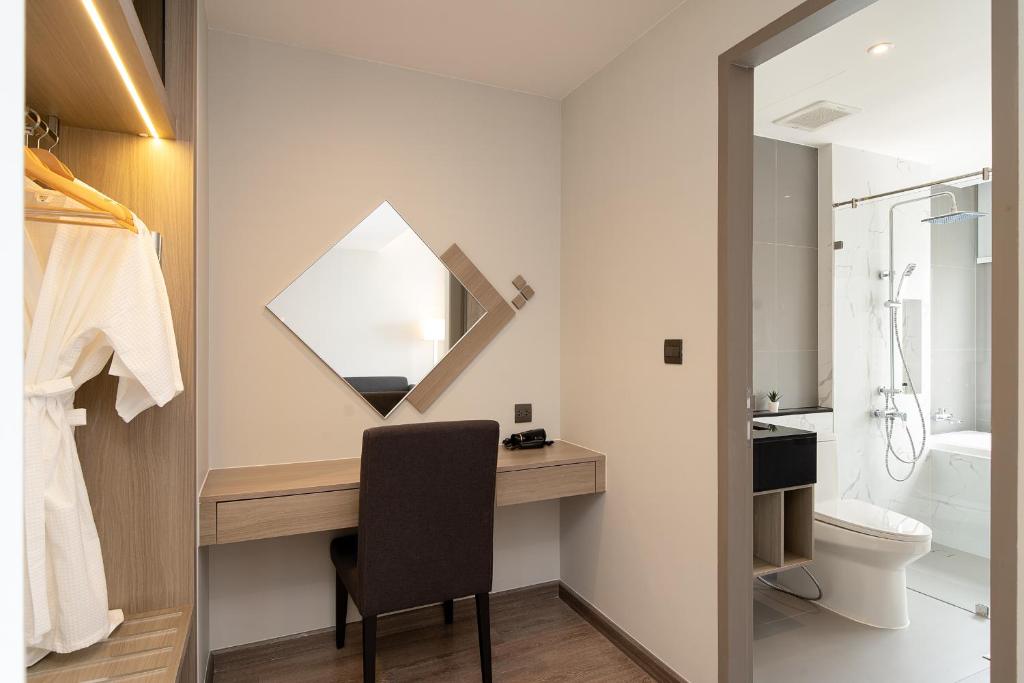 Koupelna v ubytování Thaya Hotel Bangkok