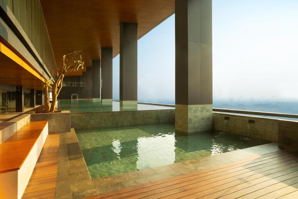 Πισίνα στο ή κοντά στο Trembesi Hotel