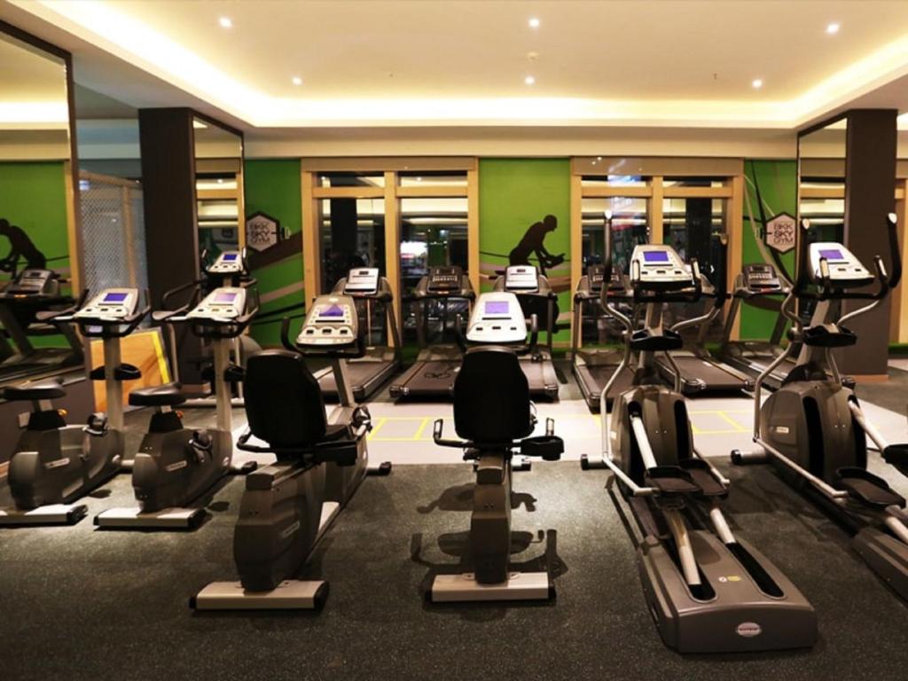 Fitness centrum a/nebo fitness zařízení v ubytování The Bazaar Hotel Bangkok