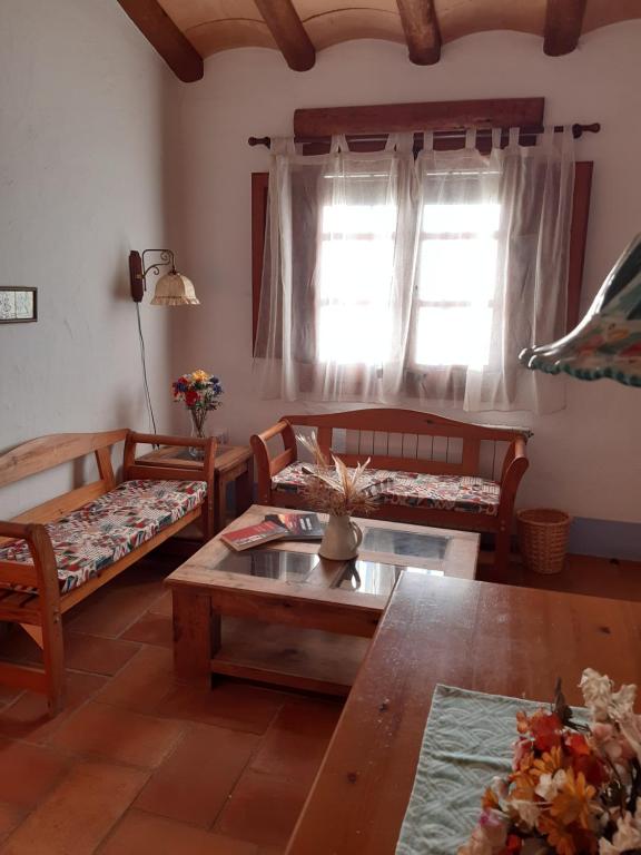Posezení v ubytování Mas del Salin