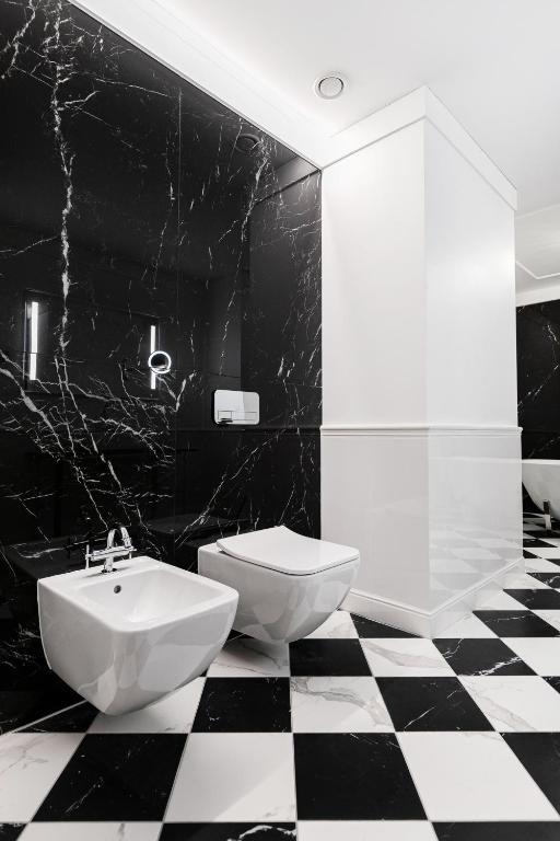 Koupelna v ubytování Grotthuss Boutique Hotel Vilnius